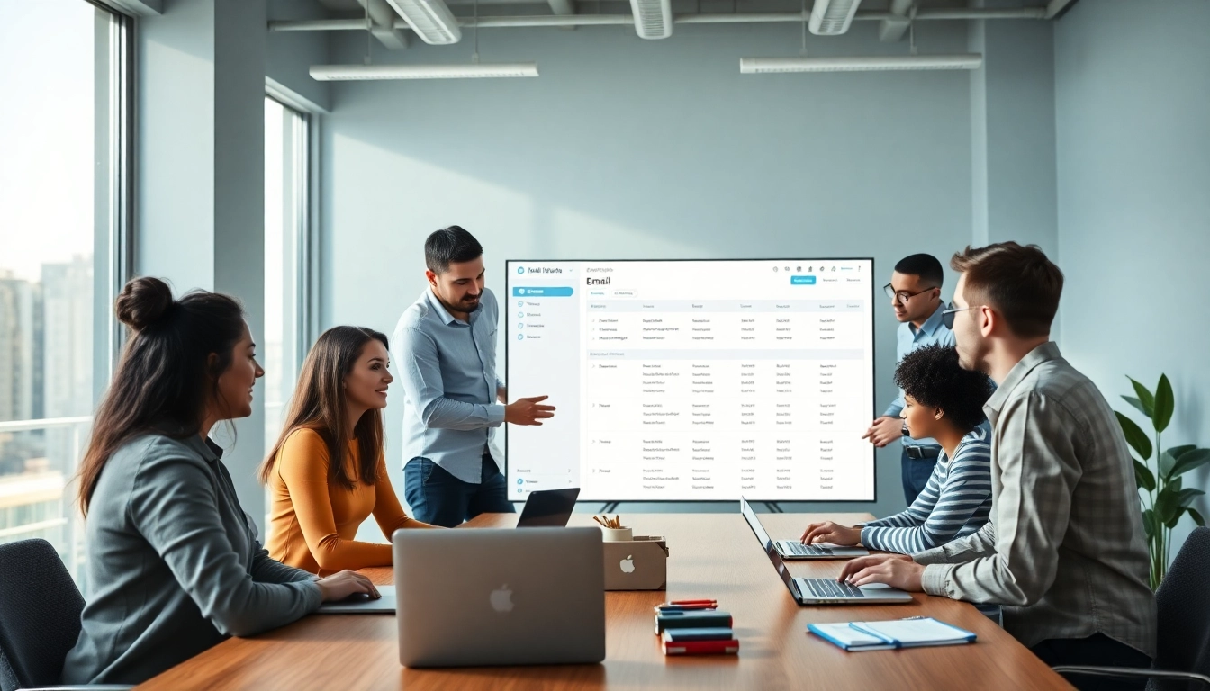 Vérifiez les e-mails en ligne efficacement avec des outils avancés dans un environnement commercial moderne.