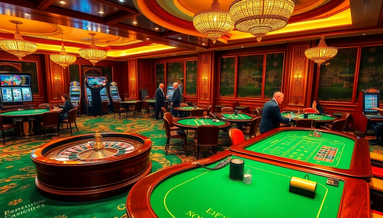 Experience the excitement at meilleur casino en ligne france with roulette and card games in a luxurious setting.