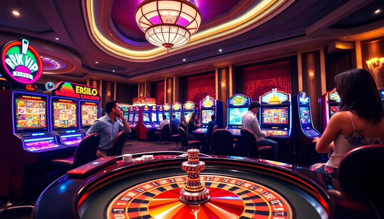 Experience thrilling gameplay at rik vip casino table with vibrant chips and cards.